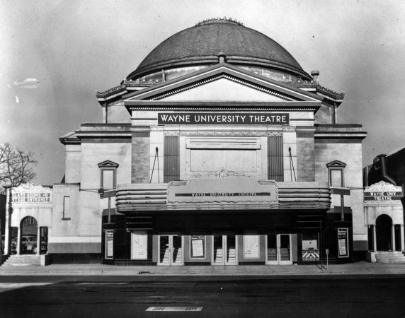 (11471) Bonstelle Theatre, Exterior, Detroit, Michigan, 1950s (11471) Bonstelle Theatre, Exterior, Detroit, Michigan, 1950s