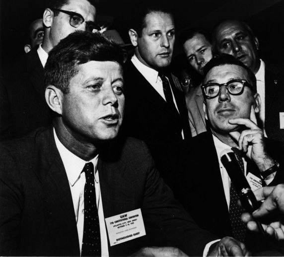 (11528) Kennedy, Woodcock, Convention, Atlanic City, New Jersey, 1959 (11528) Kennedy, Woodcock, Convention, Atlanic City, New Jersey, 1959
