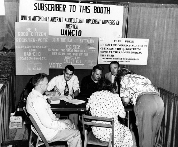 (11543) Voter Registration Drive, 1950s (11543) Voter Registration Drive, 1950s