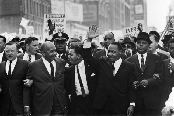 (11886) Civil Rights, Marches, "Walk to Freedom", Detroit, 1963 (11886) Civil Rights, Marches, "Walk to Freedom", Detroit, 1963