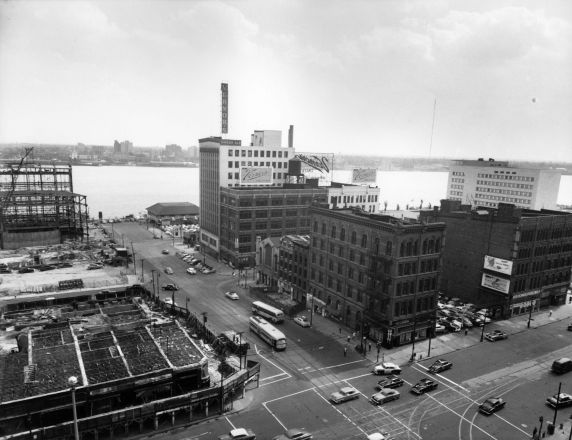 (12000) Districts, Civic Center, Hart Plaza, Detroit, Michigan, 1955 (12000) Districts, Civic Center, Hart Plaza, Detroit, Michigan, 1955