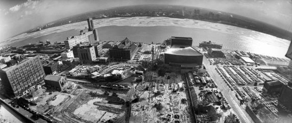 (10004) Districts, Civic Center, Hart Plaza, Detroit, Michigan, 1956 (10004) Districts, Civic Center, Hart Plaza, Detroit, Michigan, 1956