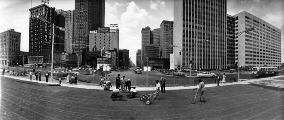 (10006) Districts, Civic Center, Hart Plaza, Detroit, Michigan, 1957 (10006) Districts, Civic Center, Hart Plaza, Detroit, Michigan, 1957