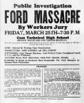 (12282) Ford Hunger March, Workers' Inquiry, Flyer, 1932 (12282) Ford Hunger March, Workers' Inquiry, Flyer, 1932