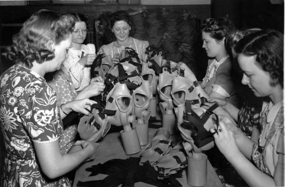 (1669) War Industry, Second World War, Eureka Gas Mask Factory, Detroit, 1941 (1669) War Industry, Second World War, Eureka Gas Mask Factory, Detroit, 1941