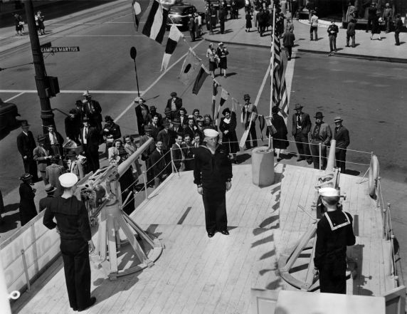 (1702) Military, Navy Bond Drive, Detroit, Michigan, 1942 (1702) Military, Navy Bond Drive, Detroit, Michigan, 1942