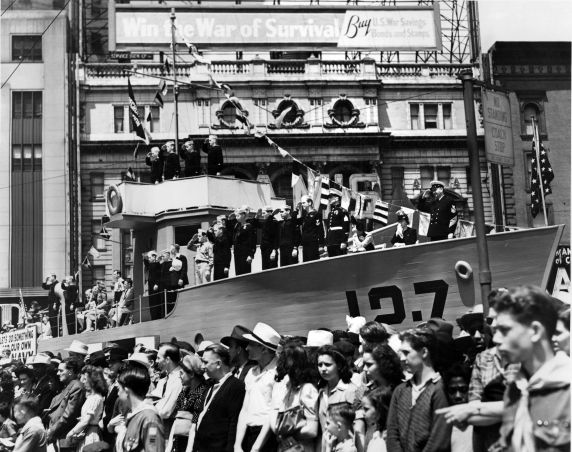 (1706) Military, Navy Bond Drive, Detroit, Michigan, 1942 (1706) Military, Navy Bond Drive, Detroit, Michigan, 1942