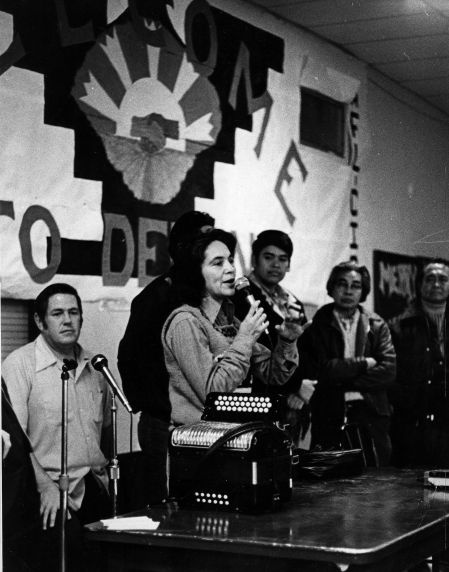 (186) Dolores Huerta, Delano, California, 1974 (186) Dolores Huerta, Delano, California, 1974
