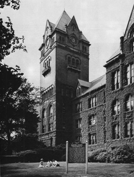 Old Main, historical marker, Detroit, Michigan Old Main, historical marker, Detroit, Michigan
