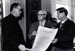 (213) National Charter, Cesar Chavez, George Meany, Msgr. George Henry, 1972 (213) National Charter, Cesar Chavez, George Meany, Msgr. George Henry, 1972