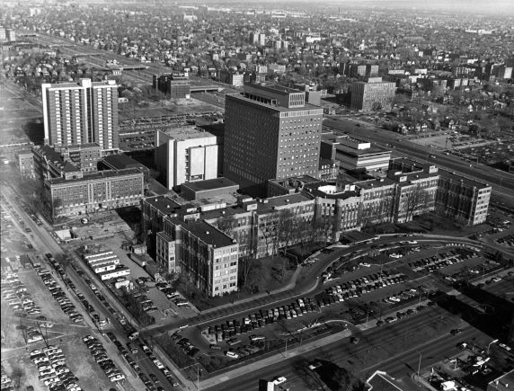 (2454) Buildings, Districts, Henry Ford Hospital, New Center, Detroit, 1980 (2454) Buildings, Districts, Henry Ford Hospital, New Center, Detroit, 1980