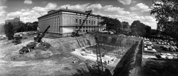 (2458) Buildings, Libraries, Detroit Public Library, Construction, 1960s (2458) Buildings, Libraries, Detroit Public Library, Construction, 1960s