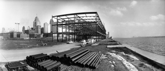(2469) Buildings, Construction, Cobo Hall, Detroit, 1958 (2469) Buildings, Construction, Cobo Hall, Detroit, 1958
