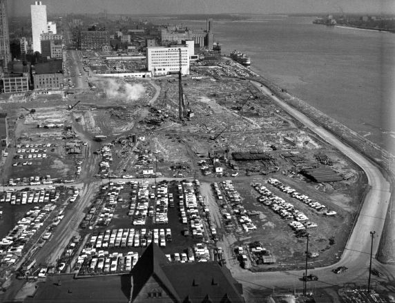 (2473) Buildings, Construction, Cobo Hall, Detroit, 1957 (2473) Buildings, Construction, Cobo Hall, Detroit, 1957