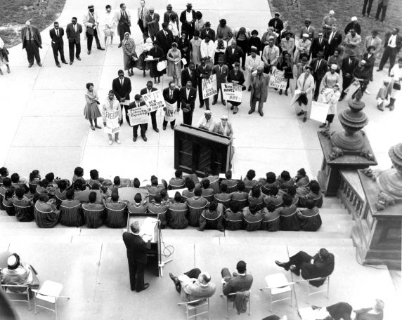 (24849) NAACP, Demonstrations, State Capitol, Lansing (24849) NAACP, Demonstrations, State Capitol, Lansing