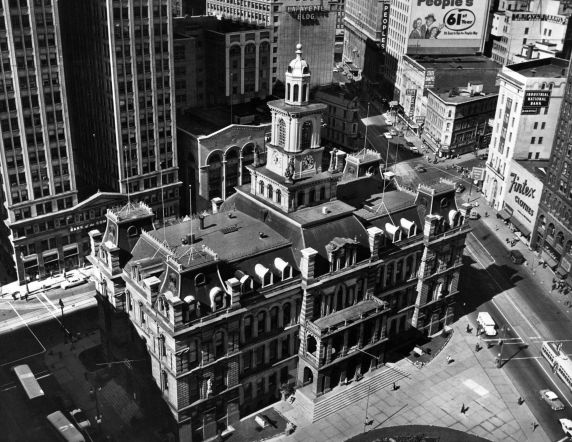 (2503) Buildings, City Hall, Demolition, Detroit, 1953 (2503) Buildings, City Hall, Demolition, Detroit, 1953