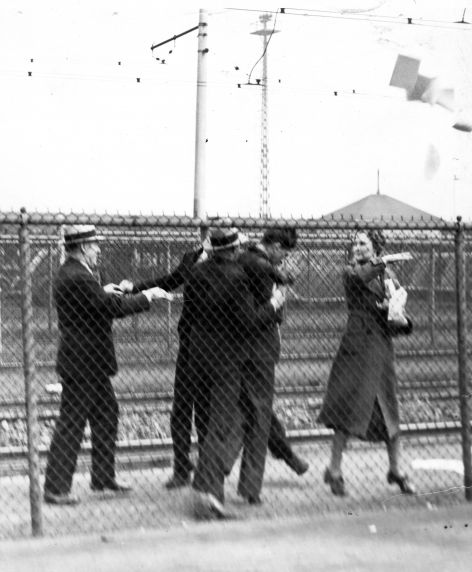 (25256) UAW Organizing, Violence, Battle of the Overpass, Dearborn, 1937 (25256) UAW Organizing, Violence, Battle of the Overpass, Dearborn, 1937
