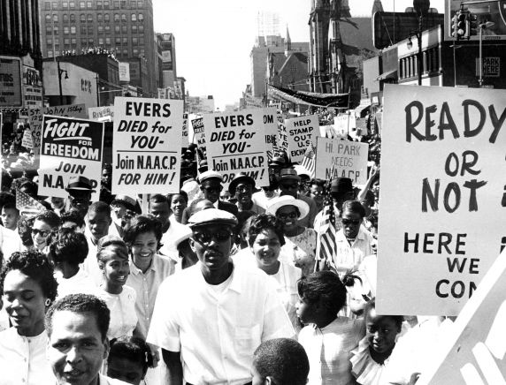 (25334) Civil Rights, Demonstrations, "March to Freedom," Detroit, 1963 (25334) Civil Rights, Demonstrations, "March to Freedom," Detroit, 1963