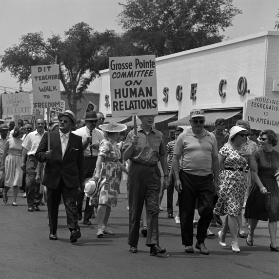 (25371) Civil Rights, Demonstrations, Grosse Pointe, Michigan, 1963 (25371) Civil Rights, Demonstrations, Grosse Pointe, Michigan, 1963