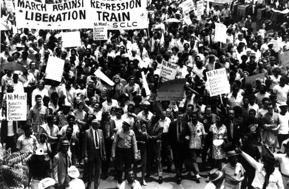 (25608) Civil Rights, Demonstrations, "March Against Repression," Atlanta, 1970 (25608) Civil Rights, Demonstrations, "March Against Repression," Atlanta, 1970