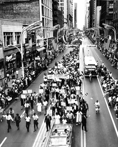 (25873) Civil Rights, Demonstrations; "Freedom March," Chicago, 1963 (25873) Civil Rights, Demonstrations; "Freedom March," Chicago, 1963