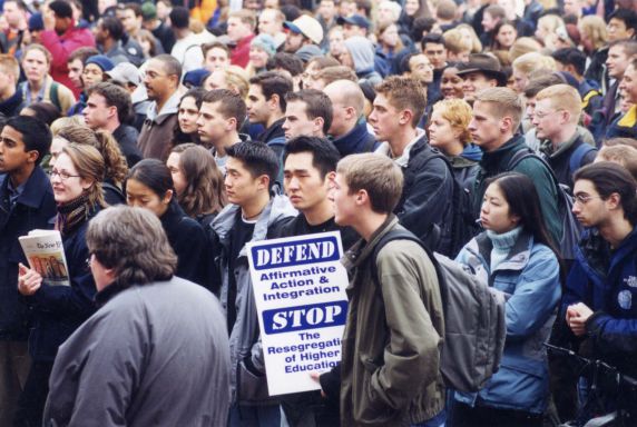(28070) Demonstrations, Affirmative Action, University of Michigan, 2001 (28070) Demonstrations, Affirmative Action, University of Michigan, 2001