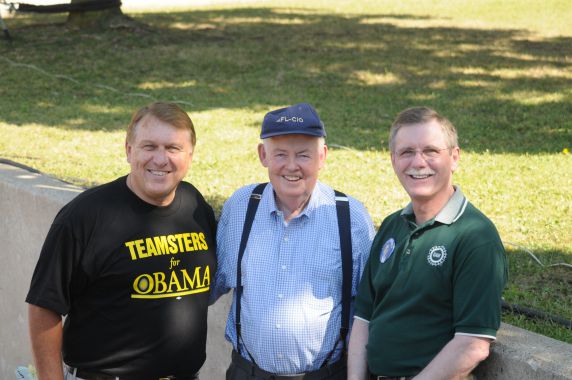 (28082) Hoffa, Sweeney, Gettelfinger, Labor Day, Detroit, 2008