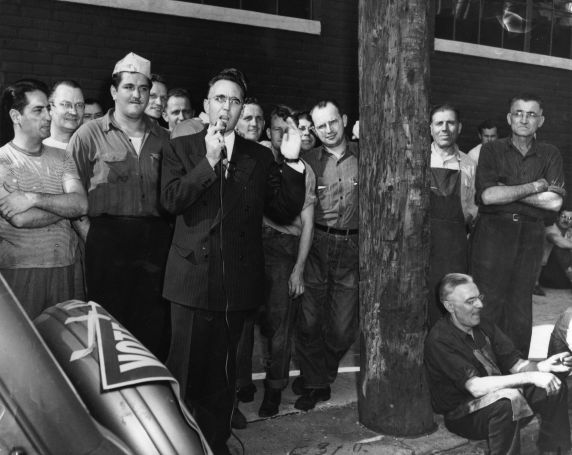 (28352) George Clifton Edwards, Speaking, 1950s (28352) George Clifton Edwards, Speaking, 1950s