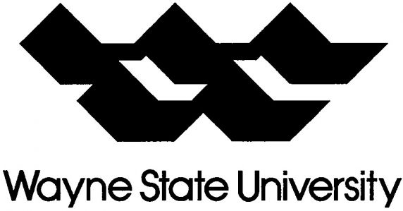 (28401) University logo and wordmark, Wayne State University, Detroit, Michigan, 1982. (28401) University logo and wordmark, Wayne State University, Detroit, Michigan, 1982.