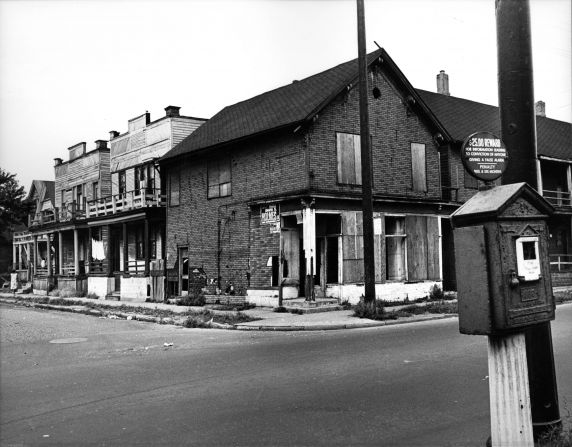 (2870) Slums, Streets, St. Aubin, Detroit, Michigan, 1965 (2870) Slums, Streets, St. Aubin, Detroit, Michigan, 1965