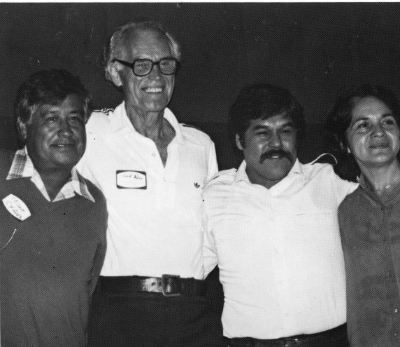 (288) Fred Ross, Cesar Chavez, Luis Valdez, and Dolores Huerta, c. 1980s (288) Fred Ross, Cesar Chavez, Luis Valdez, and Dolores Huerta, c. 1980s