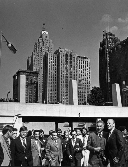 (28817) Presidents, Gerald Ford, Coleman Young, Detroit, 1974 (28817) Presidents, Gerald Ford, Coleman Young, Detroit, 1974