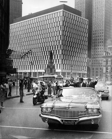 (28845) Political Campaigns, John Kennedy, Labor Day, Detroit, 1960 (28845) Political Campaigns, John Kennedy, Labor Day, Detroit, 1960