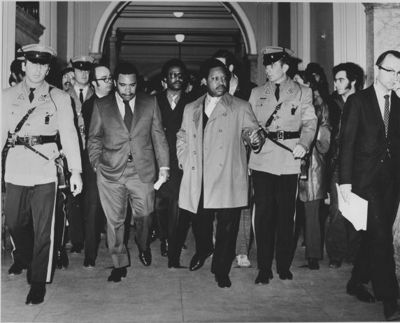 (29078) Newark Mayor Gibson Being Escorted Out of His Office by Police (29078) Newark Mayor Gibson Being Escorted Out of His Office by Police