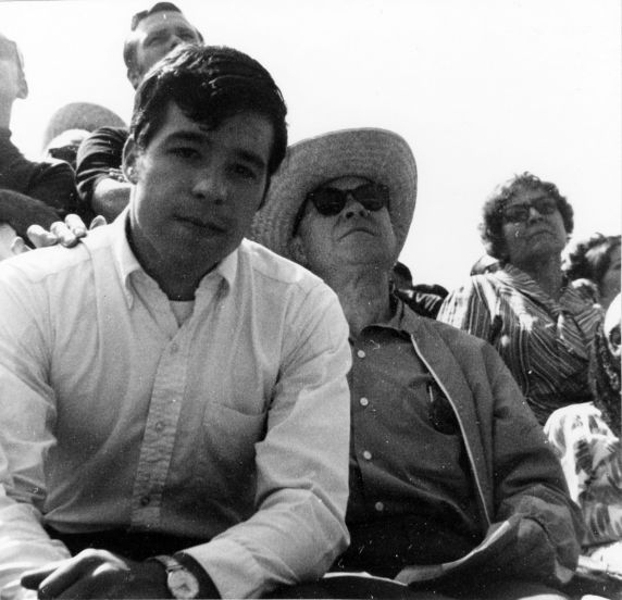 (29090) UAW, Alan and Walter Reuther, UFW meeting, Delano, California, 1965 (29090) UAW, Alan and Walter Reuther, UFW meeting, Delano, California, 1965