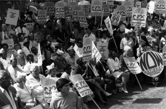 (29237) Demonstrators, Pay Equity Rally, Los Angeles, California, 1985 (29237) Demonstrators, Pay Equity Rally, Los Angeles, California, 1985