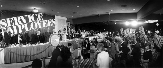 (29240) Walter Mondale, George Hardy, SEIU 18th Annual Convention, Dearborn, Michigan, 1984 (29240) Walter Mondale, George Hardy, SEIU 18th Annual Convention, Dearborn, Michigan, 1984