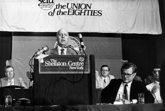 (29293) George Hardy, Edward Kennedy, 17th International SEIU Convention, New York, New York, 1980 (29293) George Hardy, Edward Kennedy, 17th International SEIU Convention, New York, New York, 1980