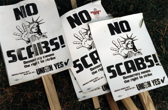 (29486) "No Scabs!," Solidarity Day, Washington, D.C., 1991 (29486) "No Scabs!," Solidarity Day, Washington, D.C., 1991
