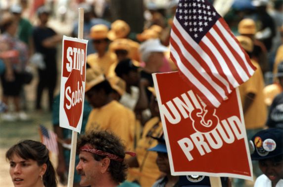 (29489) "Union and Proud," Solidarity Day, Washington, D.C., 1991 (29489) "Union and Proud," Solidarity Day, Washington, D.C., 1991