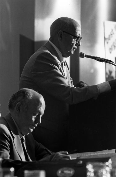 (29538) John Sweeney, George Hardy, SEIU Convention, New York, New York, 1980 (29538) John Sweeney, George Hardy, SEIU Convention, New York, New York, 1980