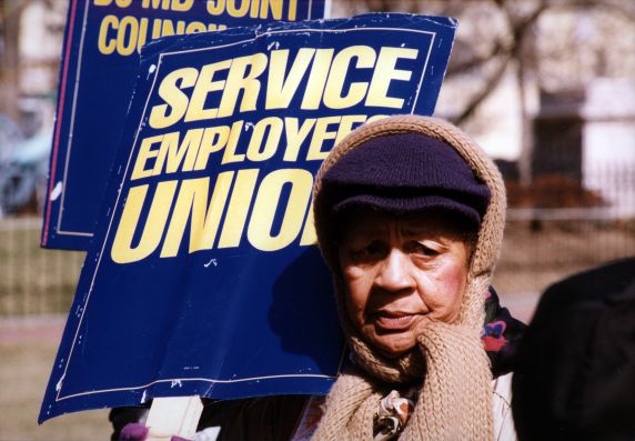 (29597) Demonstrator, Healthcare Reform Rally, Washington, D.C., 1994 (29597) Demonstrator, Healthcare Reform Rally, Washington, D.C., 1994