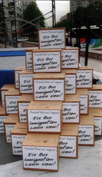 (29640) Fix Our Immigration Laws Display, 2002 (29640) Fix Our Immigration Laws Display, 2002