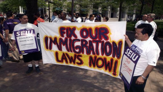 (29641) Immigration, Justice For Janitors, Ashcroft Action, Washington, D.C., 2002 (29641) Immigration, Justice For Janitors, Ashcroft Action, Washington, D.C., 2002
