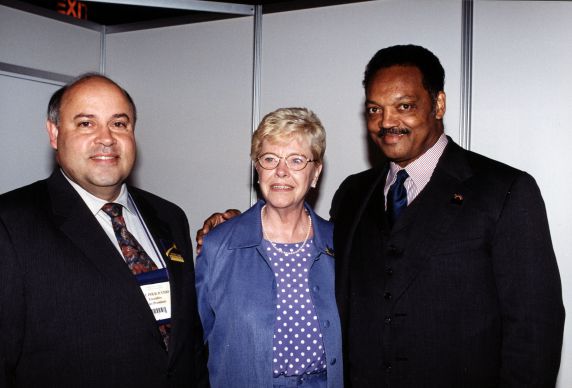 (29697) Betty Bednarczyk, Jesse Jackson, 22nd SEIU Convention, Pittsburgh, Pennsylvania, 2000 (29697) Betty Bednarczyk, Jesse Jackson, 22nd SEIU Convention, Pittsburgh, Pennsylvania, 2000