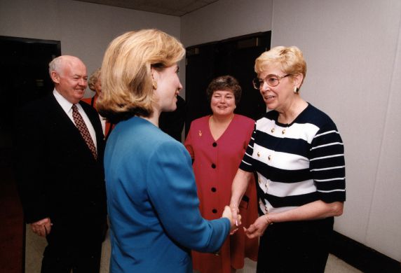 (29698) Hillary Clinton, John Sweeney, Betty Bednarczyk, Legislative Conference and Lobby Day, Washington, D.C., 1995 (29698) Hillary Clinton, John Sweeney, Betty Bednarczyk, Legislative Conference and Lobby Day, Washington, D.C., 1995