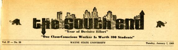 (27977) The South End, Newspaper, 1969 (27977) The South End, Newspaper, 1969