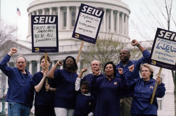 (29807) Member Political Organizers, Immigration Rights Demonstration, Washington, D.C., 2001 (29807) Member Political Organizers, Immigration Rights Demonstration, Washington, D.C., 2001