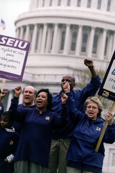 (29808) Member Political Organizers, Immigration Rights Rally, Washington, D.C., 2001 (29808) Member Political Organizers, Immigration Rights Rally, Washington, D.C., 2001