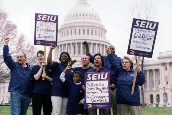 (29809) Member Political Organizers, Immigration Rights Rally, Washington, D.C., 2001 (29809) Member Political Organizers, Immigration Rights Rally, Washington, D.C., 2001